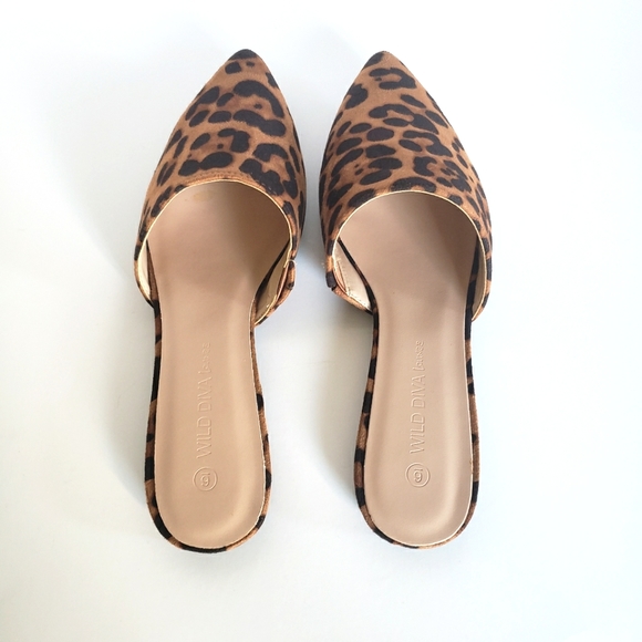 Leopard Print Mules Slip Ons - Picture 8 of 13
